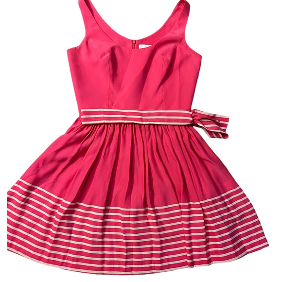 Amanda Uprichard Pink Striped Dress - Picture 4 of 12